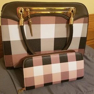 Boutique purse and wallet matching set